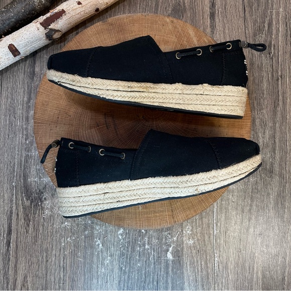 *Bobs | Set Sail Wedge Espadrille in Black SN 34100 Size 8 - Picture 7 of 14